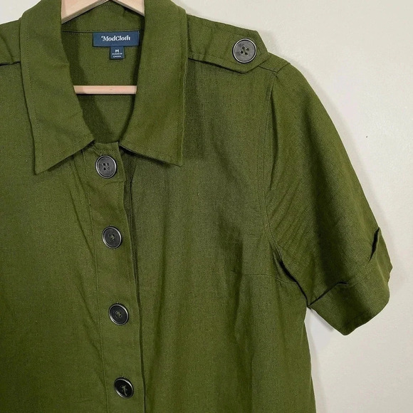 MODCLOTH | CASUAL LINEN BLEND DRESS - Picture 5 of 12